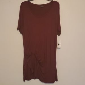 Burgandy tunic top